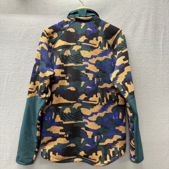 The North Face Shacket Mens Small Snap Up Fleece Gordon Lyons Green Blue Jacket - Picture 3 of 7